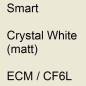 Preview: Smart, Crystal White (matt), ECM / CF6L.